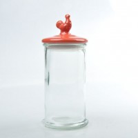 glass candy/milk powder storage bottle with lid