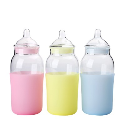 High quality 400ml Baby Bottle DIY Kit Glass Baby Bottles