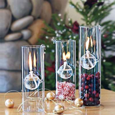 Modern Decorative Clear Borosilicate Oil Lamp Glass Handmade